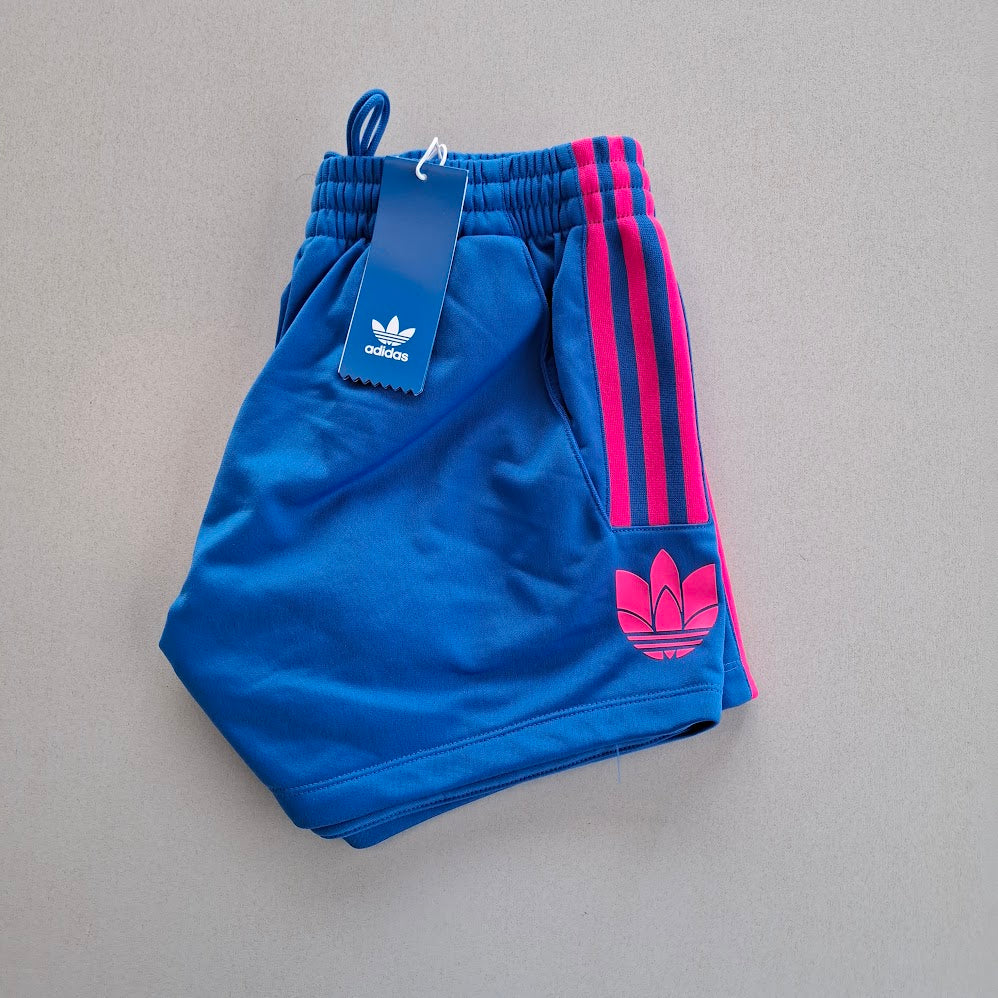 Adidas Electric Blue & Pink Retro Runner Shorts