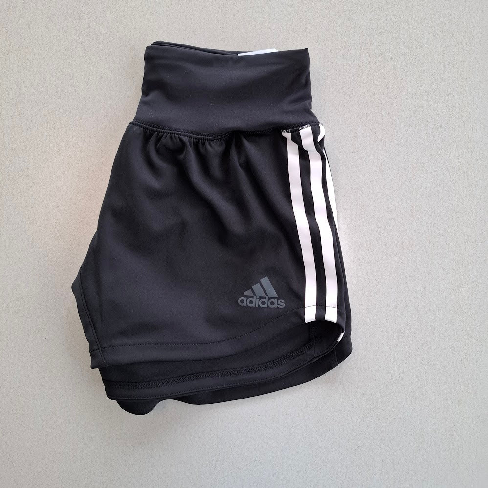 Adidas Women's Black 3-Stripe Training Shorts