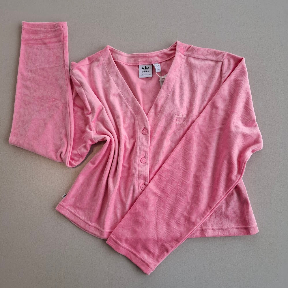 Adidas Originals Women's Terry Cloth Cardigan Top