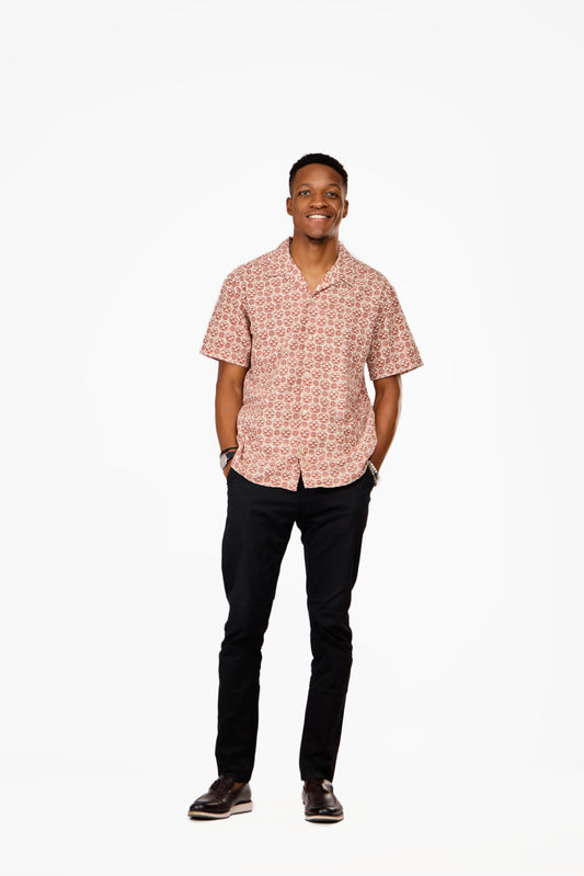 JACK & JONES Seersucker Resort Short Sleeve Shirt