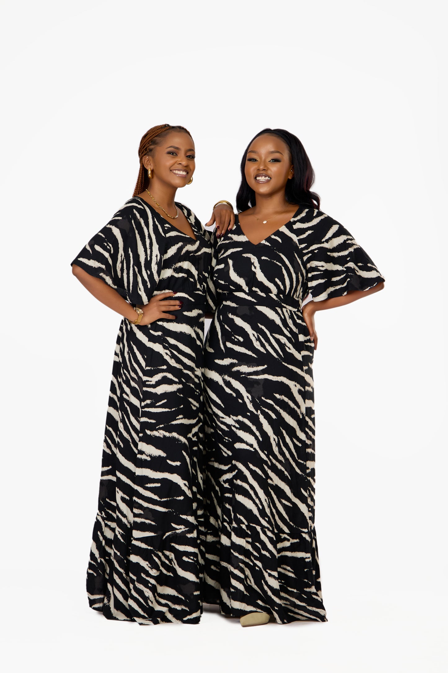 ONLY Mindy Flutter Sleeve Maxi Dress