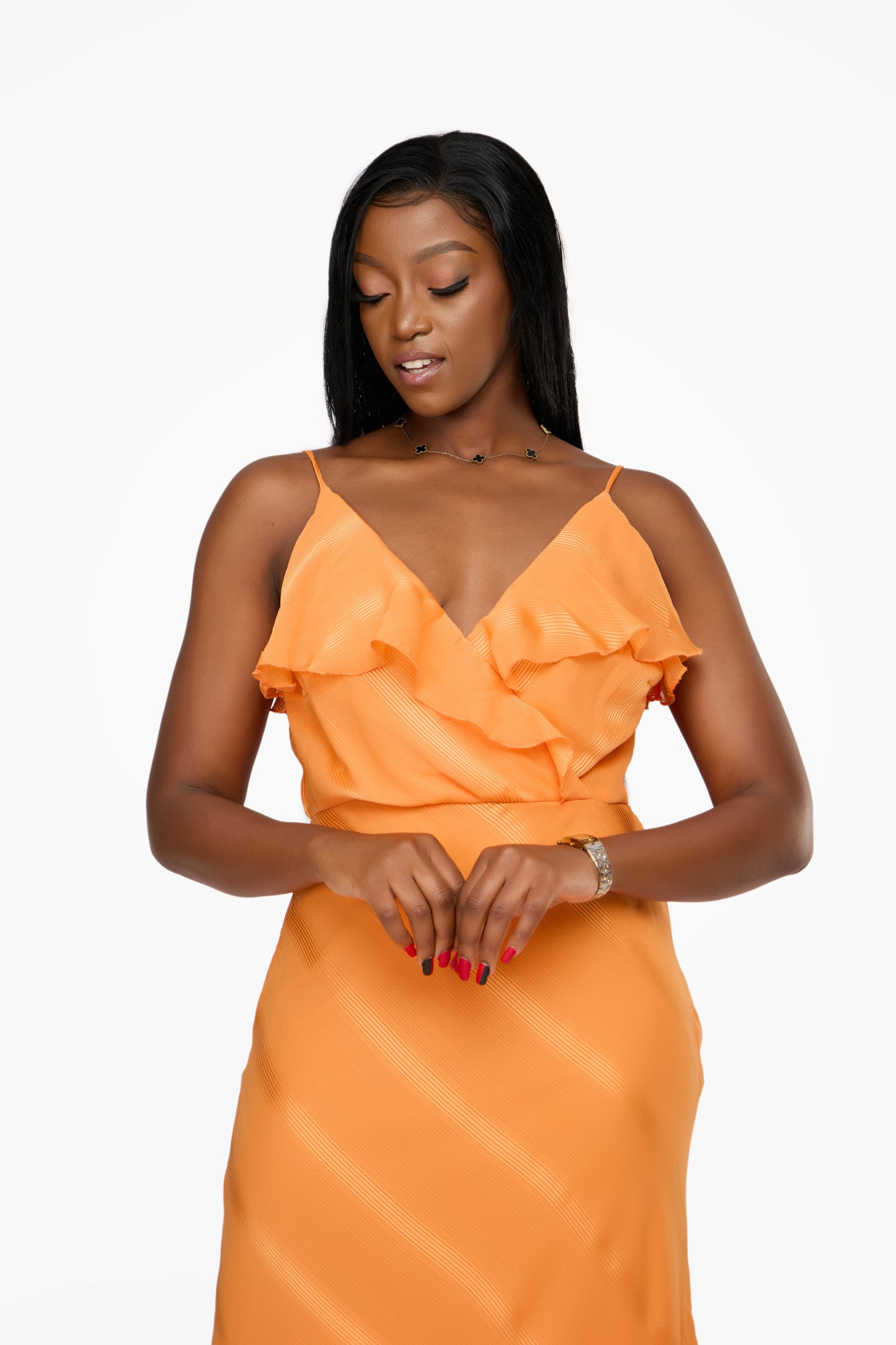 VILA Strappy Midi Dress
