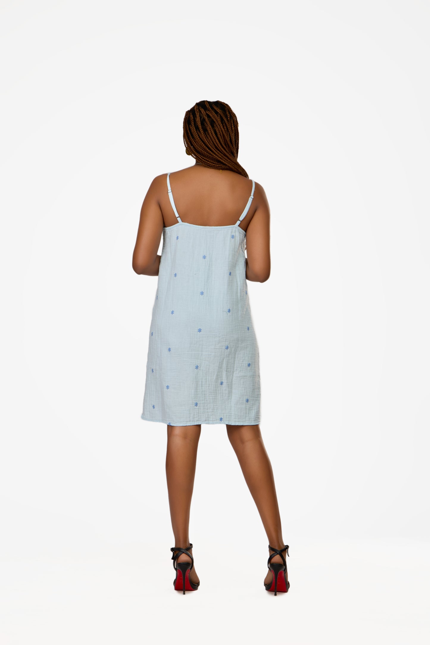 PIECES Floral Embroidered Cami Dress