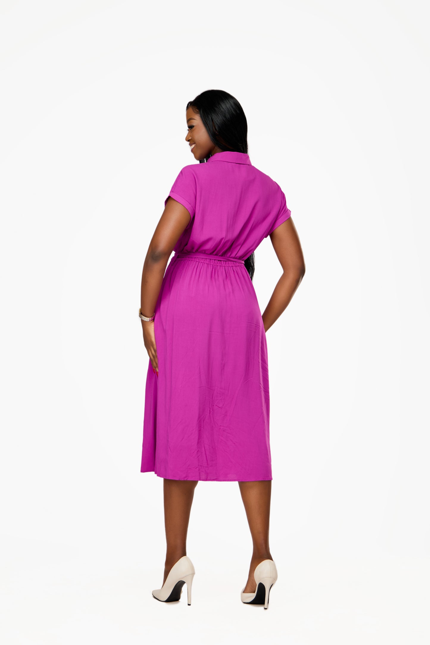 MOHITO Tie Waist Shirt Dress