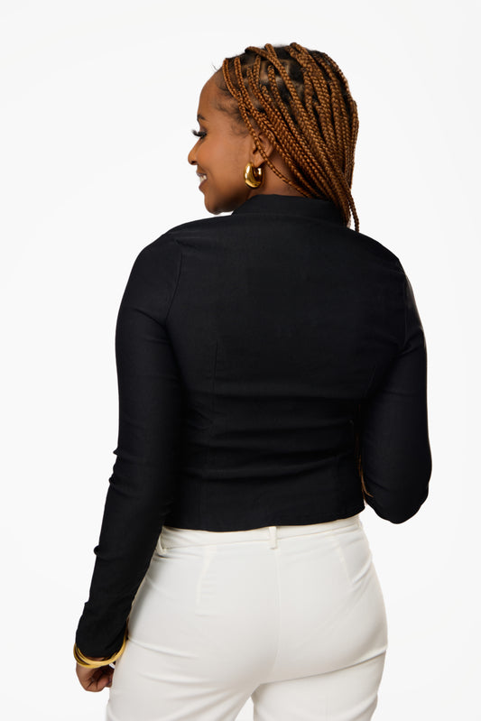 PRETTYLITTLETHING Woven Long Sleeve Cargo Shirt