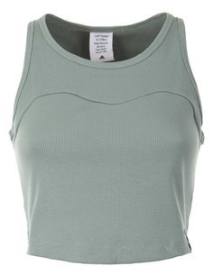 Adidas Ribbed Crop Tank Top