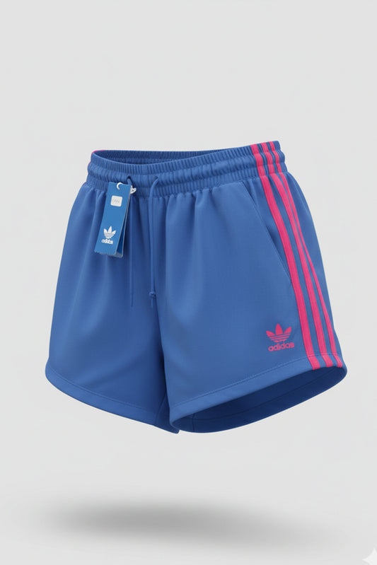 Adidas Electric Blue & Pink Retro Runner Shorts