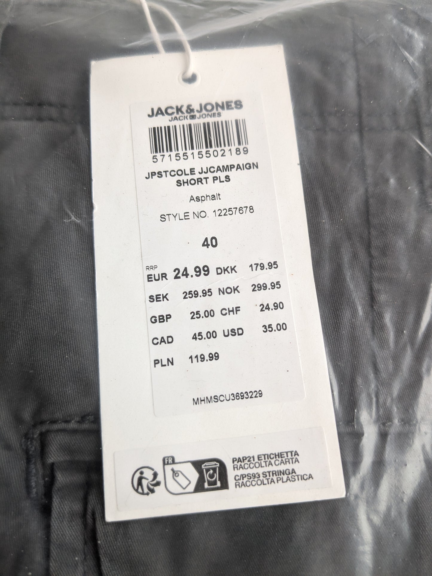 JACK & JONES Pleated Shorts