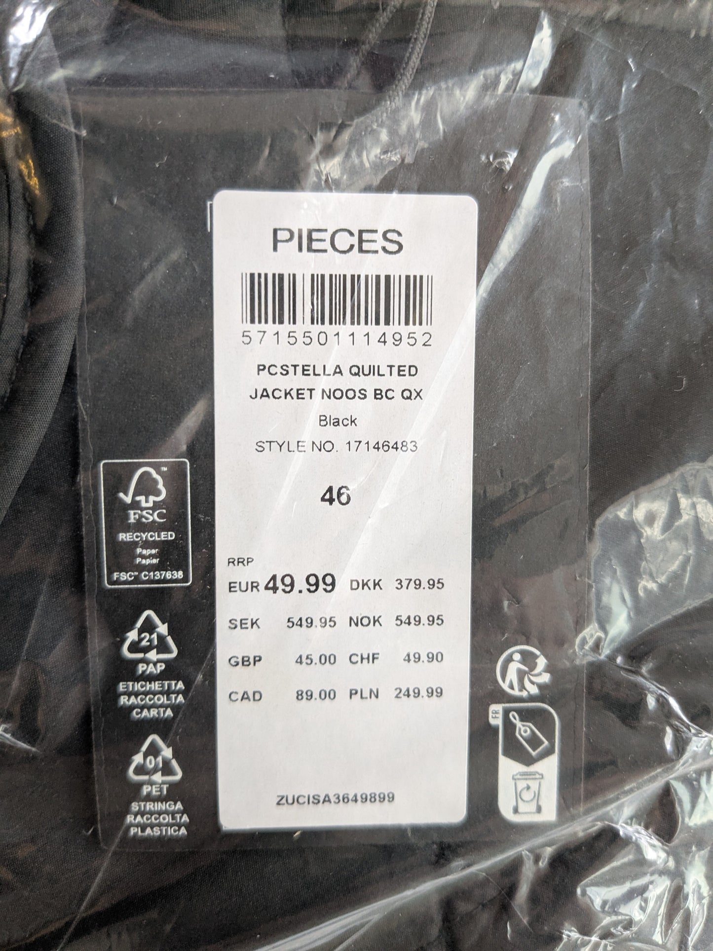 PIECES Stella Quilted Jacket