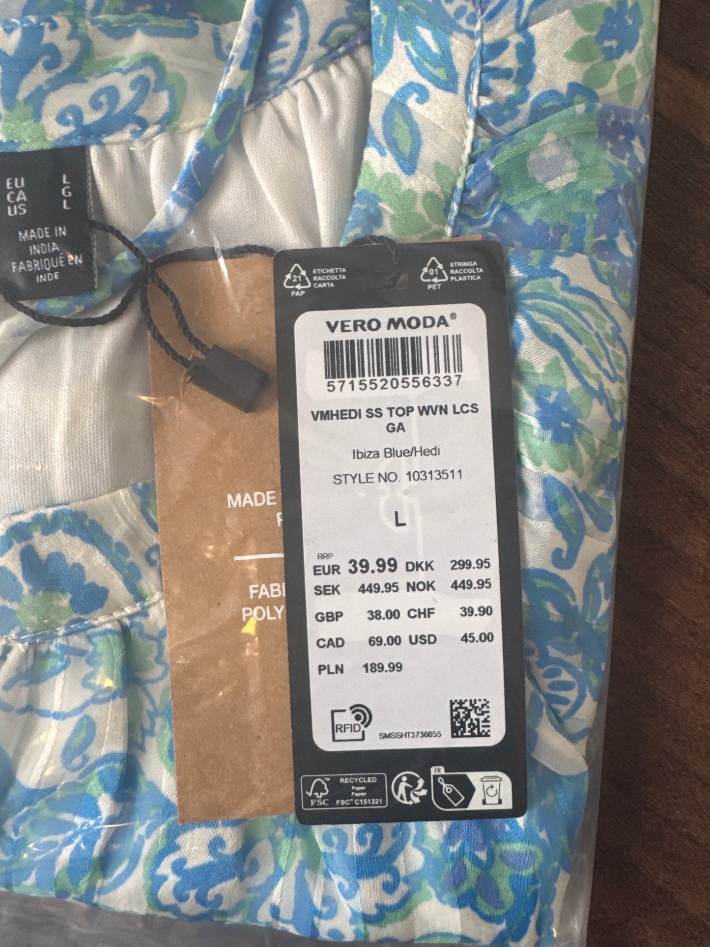 VERO MODA Hedi Short Sleeve Woven Top