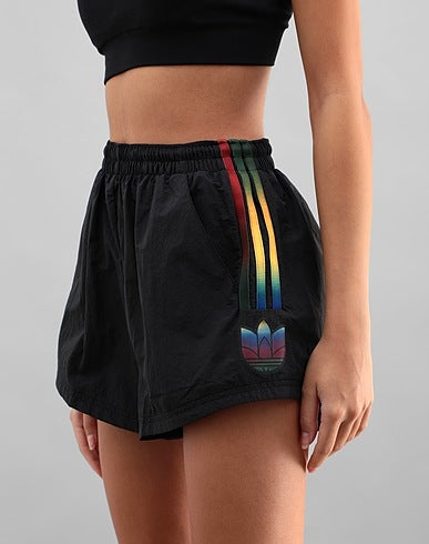 Adidas Shorts with Rainbow Stripes & Trefoil