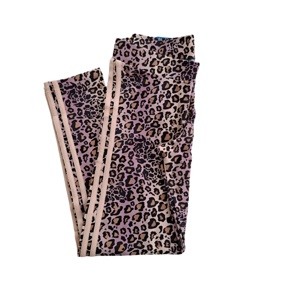 Adidas Leopard Print 3-Stripe Leggings