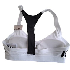 Adidas White & Black Racerback Sports Bra