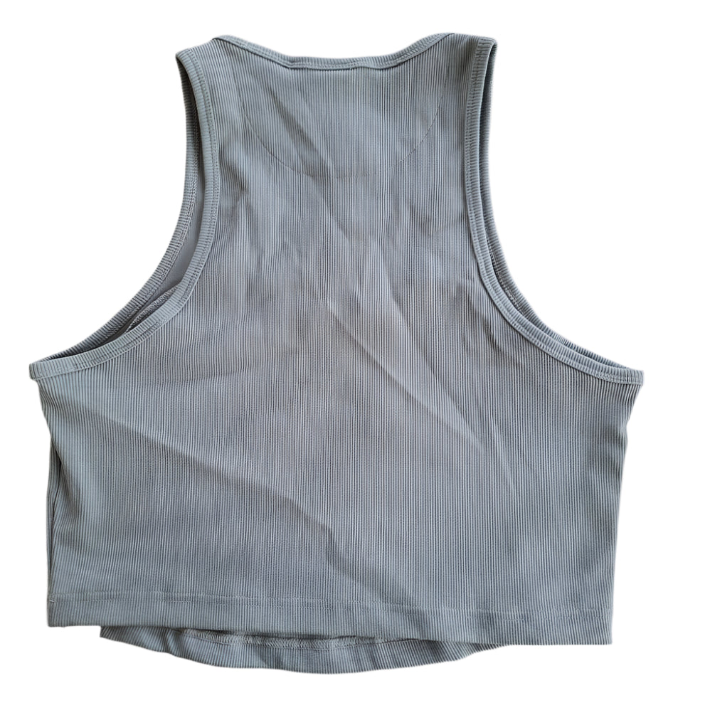 Adidas Ribbed Crop Tank Top