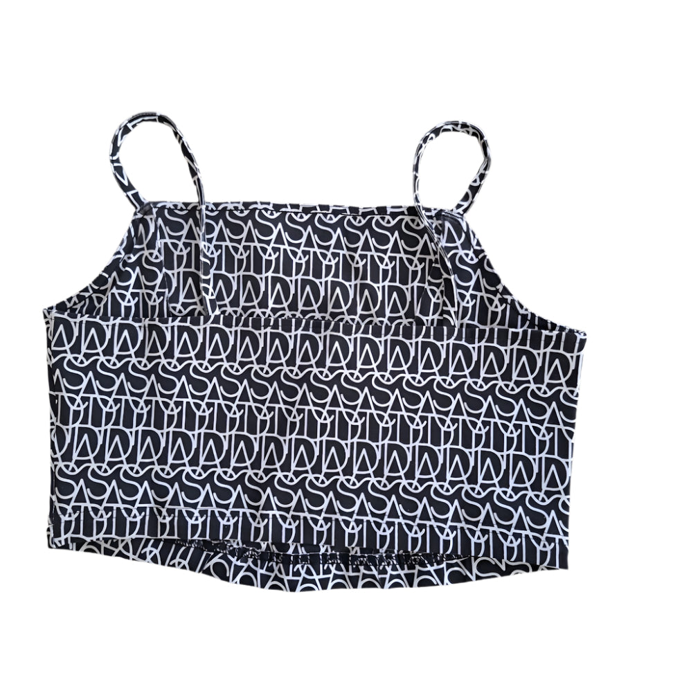 Adidas Square Neck Monogram Print Cam
