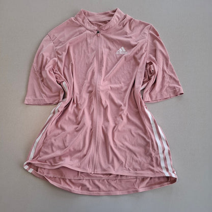 Adidas Women's Full Zip Short Sleeve Top