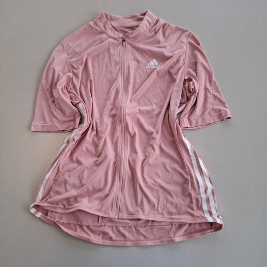 Adidas Women's Full Zip Short Sleeve Top