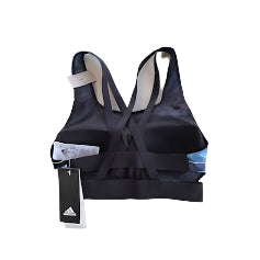 Adidas Blue Leaf Print Sports Bra