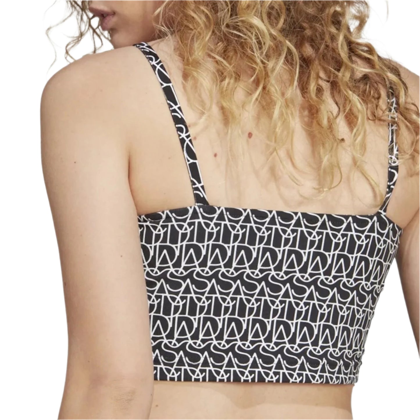 Adidas Square Neck Monogram Print Cam