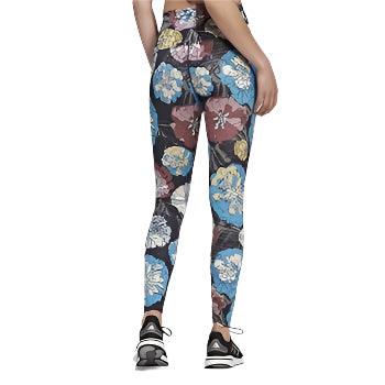 Adidas Floral High-Waist Pocket Tights