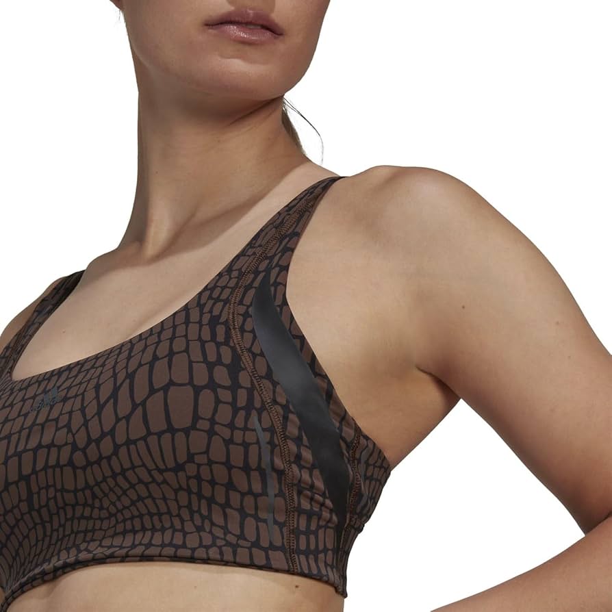 Adidas Animal Print Bra with Adjustable Straps