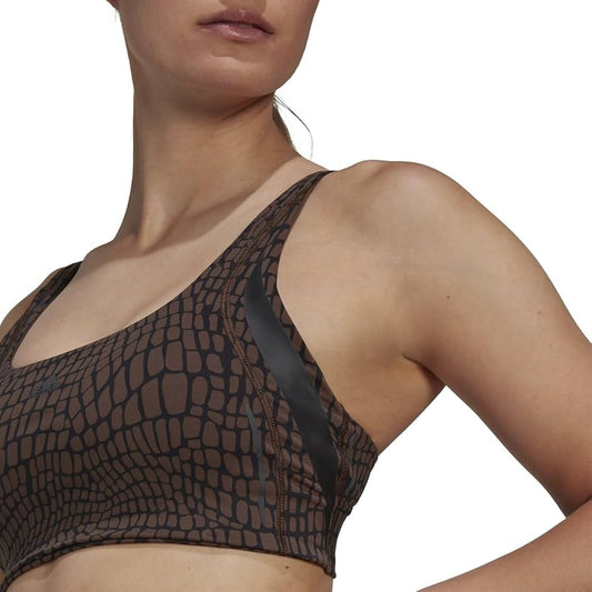 Adidas Animal Print Bra with Adjustable Straps
