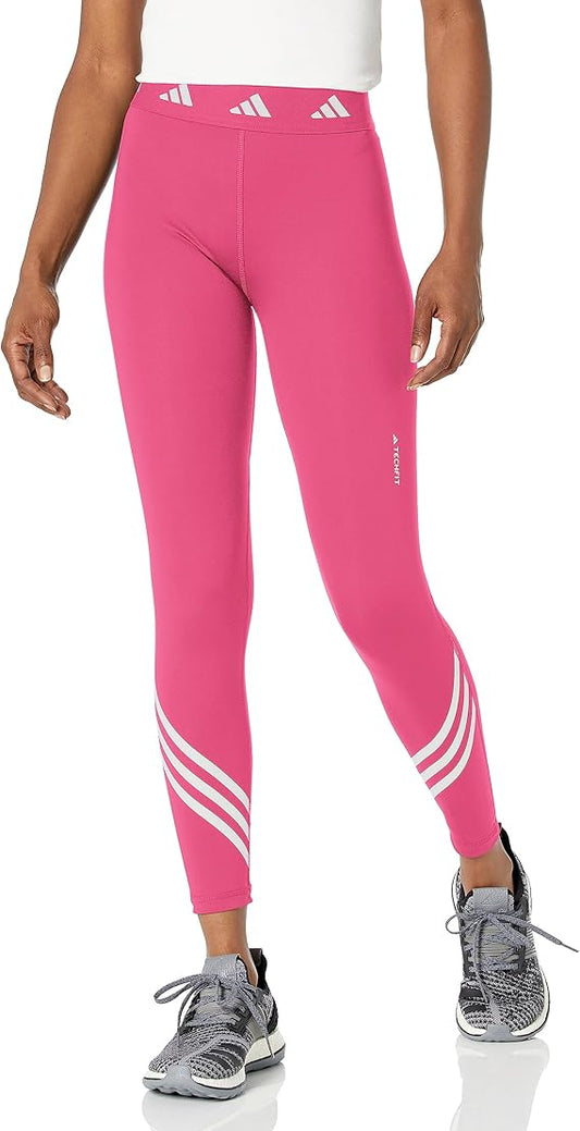 Adidas Pink Wrap-Stripe Tights