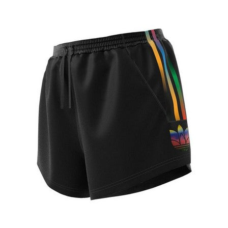 Adidas Shorts with Rainbow Stripes & Trefoil