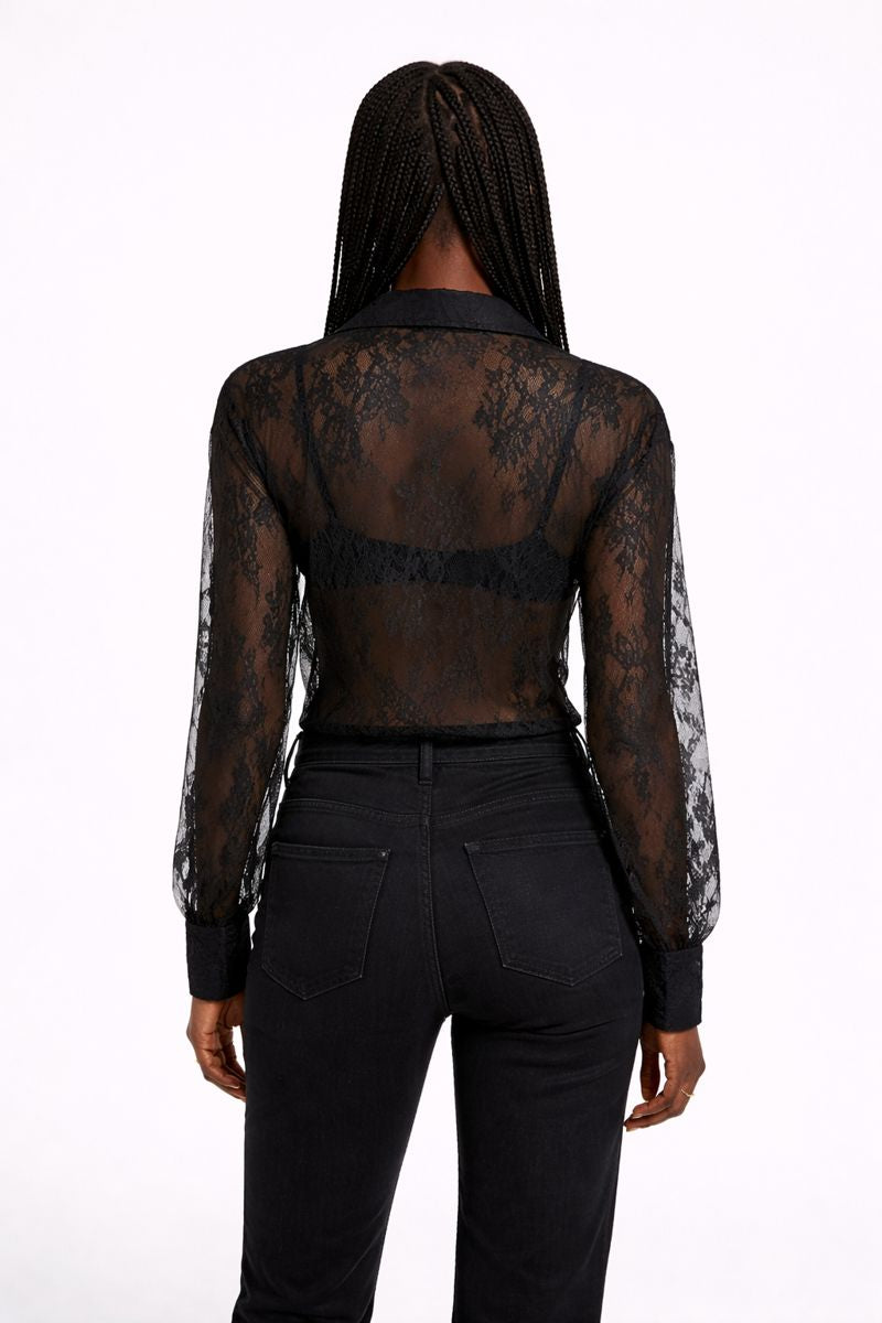 George Lace Button-Up Shirt