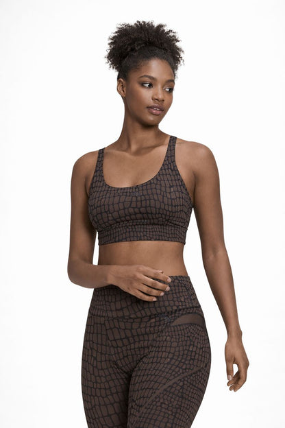 Adidas Animal Print Bra with Adjustable Straps