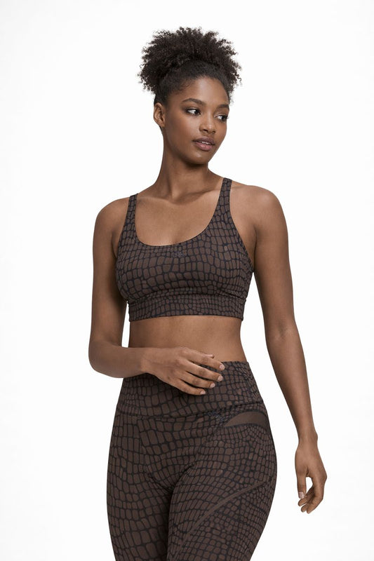 Adidas Animal Print Bra with Adjustable Straps