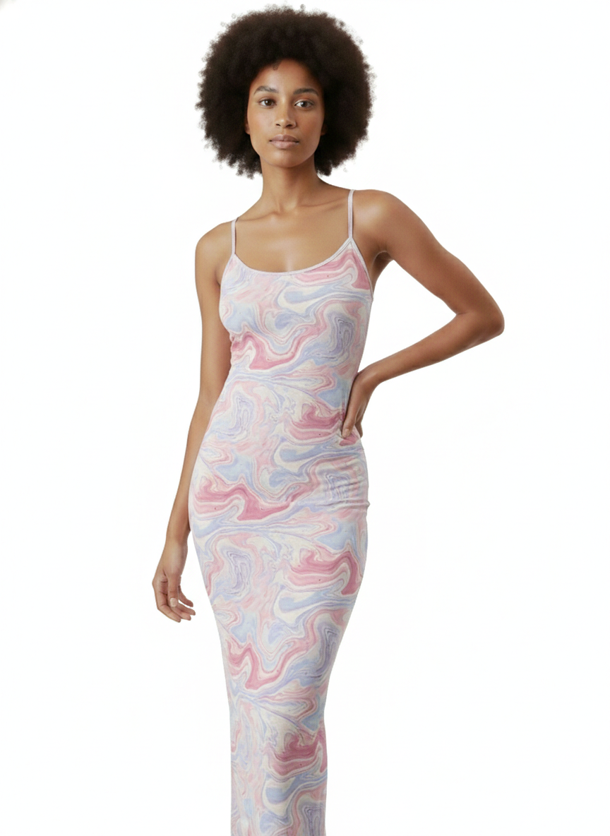 NOISY MAY Midi Elastic Strings Dress