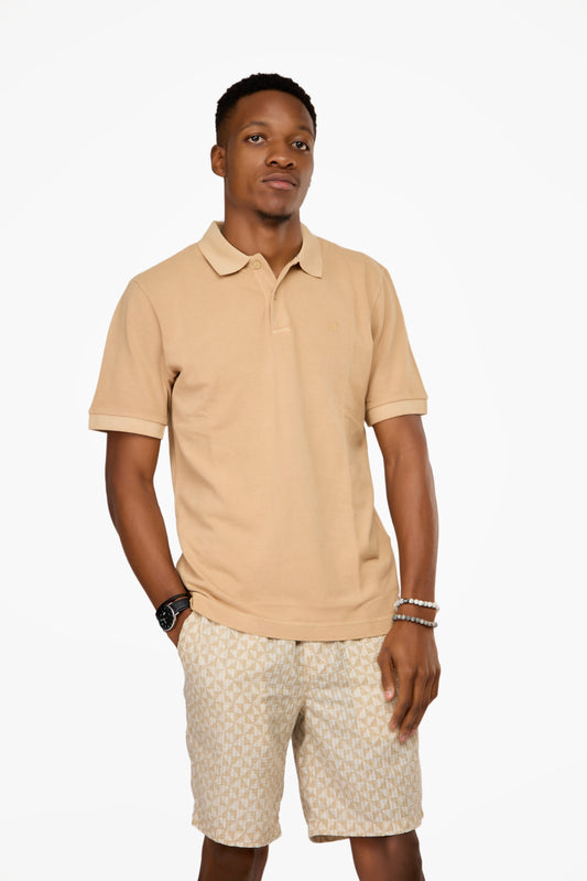 JACK & JONES Washed Short Sleeve Polo Shirt