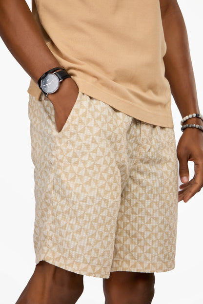 JACK & JONES Jaiden Luke Seersucker AOP Short