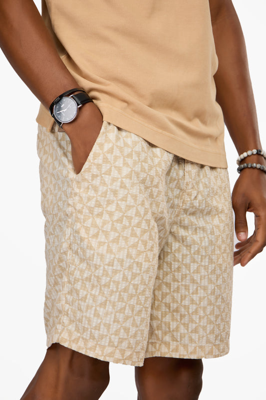 JACK & JONES Jaiden Luke Seersucker AOP Short