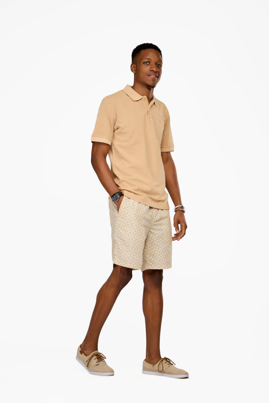 JACK & JONES Jaiden Luke Seersucker AOP Short