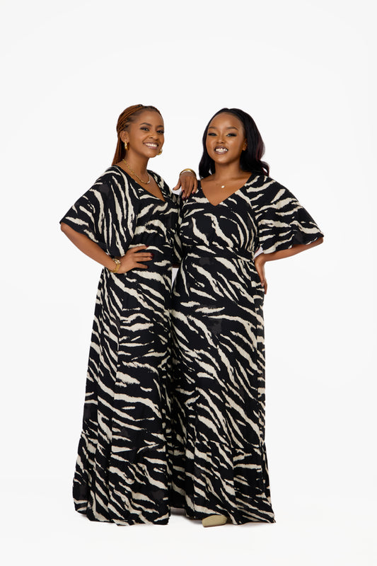 ONLY  Mindy Flutter Sleeve Maxi Dress