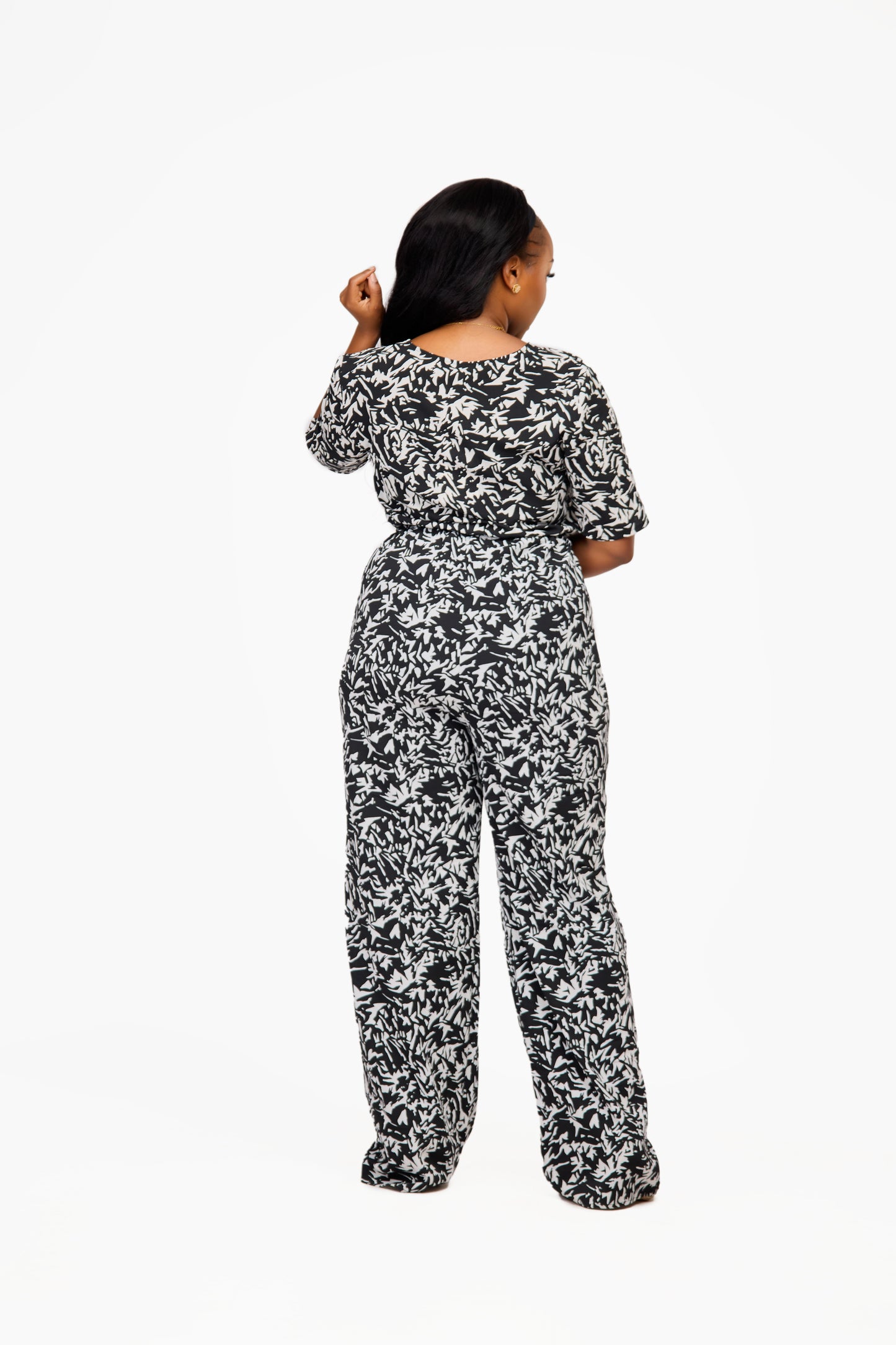 ONLY Short Sleeve Printed Jumpsuit