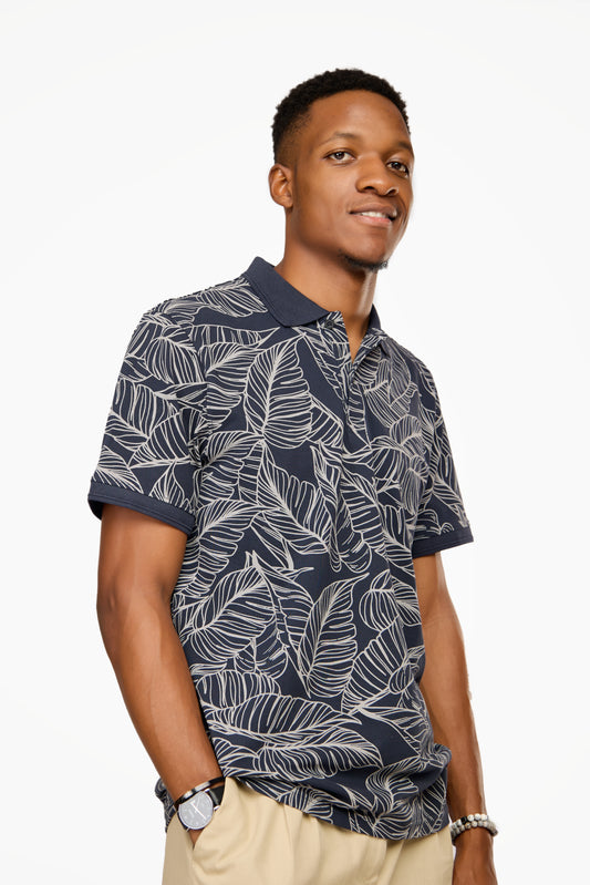 ONLY & SONS Patterned Polo Shirt