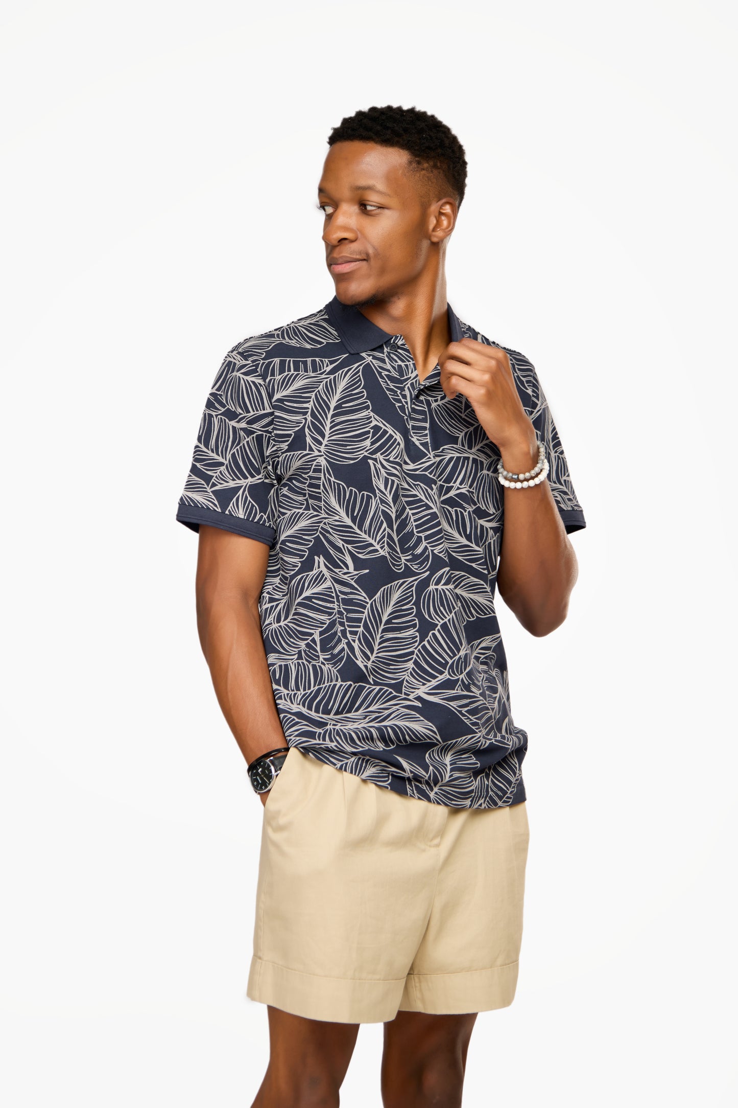 ONLY & SONS Patterned Polo Shirt
