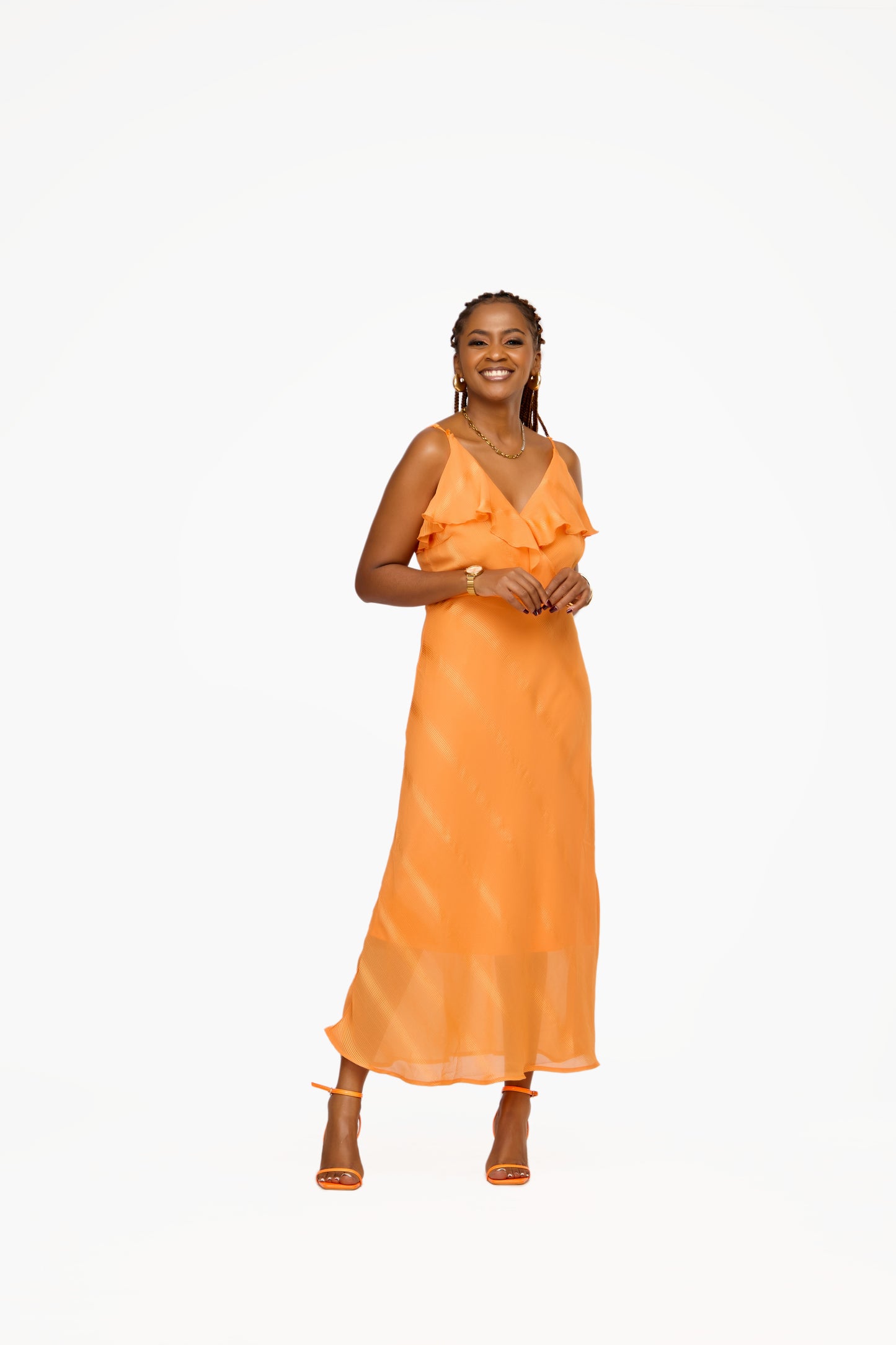 VILA Strappy Midi Dress