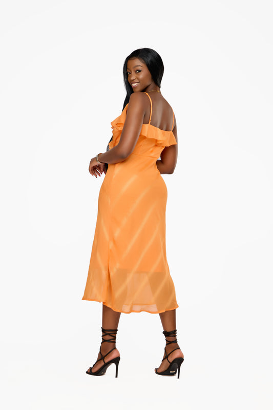 VILA Strappy Midi Dress