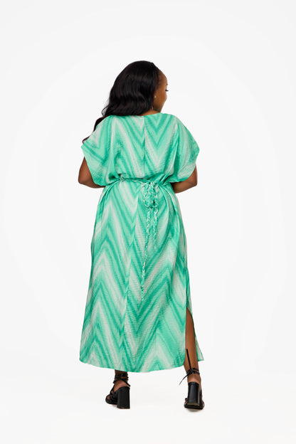 Vera Moda kaftan dress (Green)