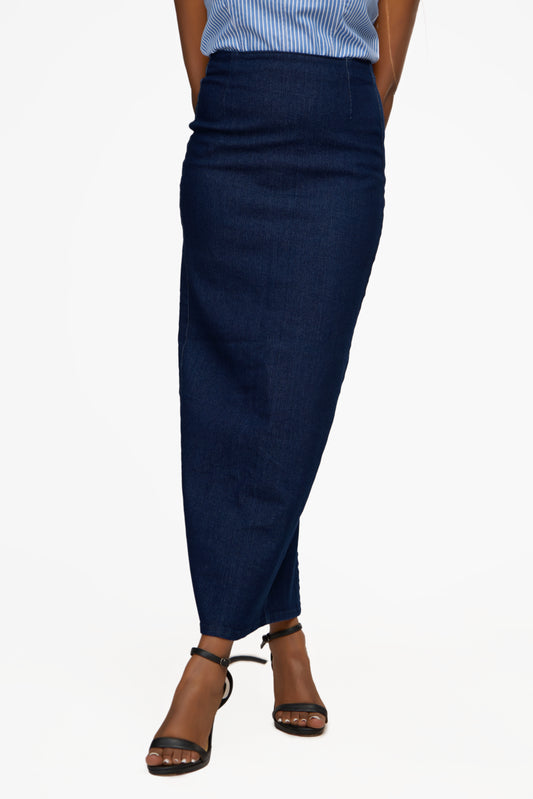 ONLY Gisele Long Pencil Skirt Denim