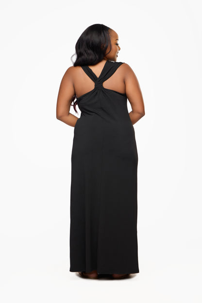 JDY Sleek Sleeveless V-Neck Maxi Dress