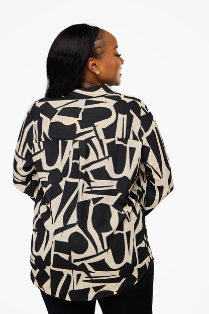 VERO MODA Long Sleeve Curved Hem Top