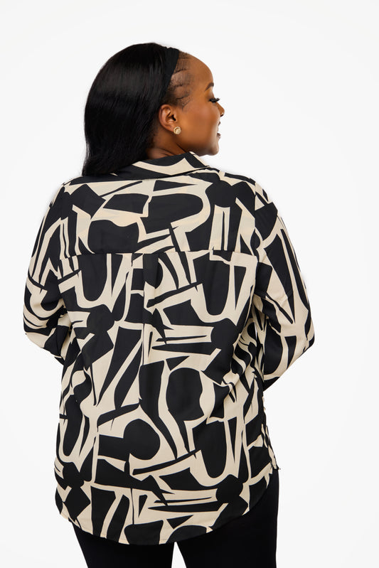 VERO MODA Long Sleeve Curved Hem Top