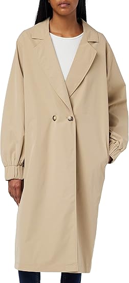 NOISY MAY Long Sleeve Trenchcoat