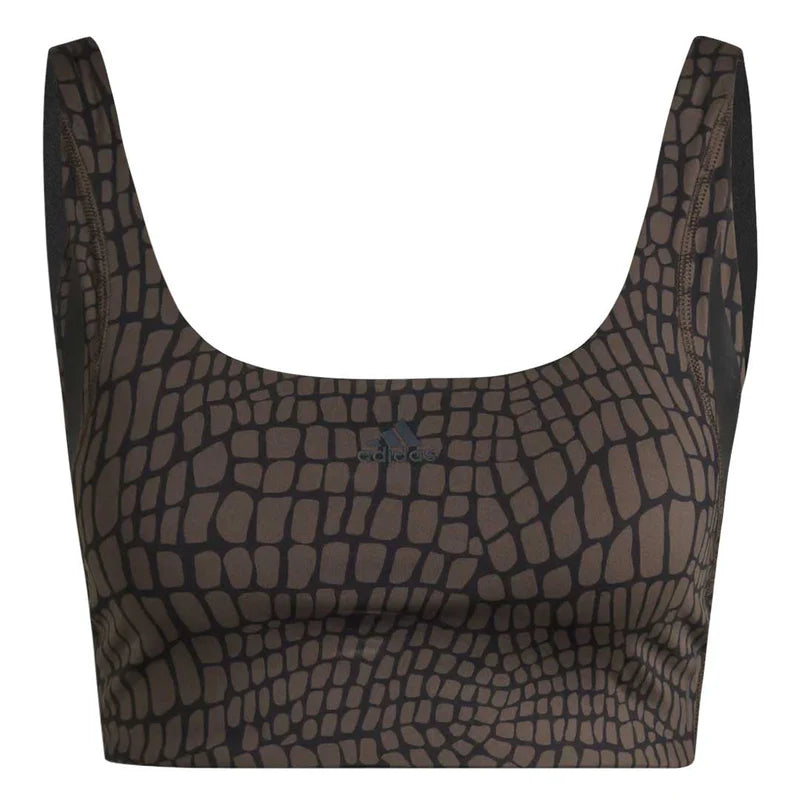 Adidas Animal Print Bra with Adjustable Straps