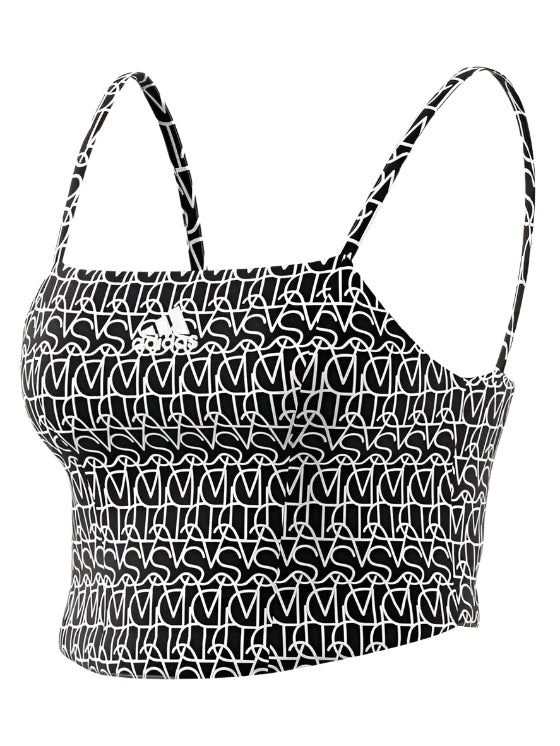 Adidas Square Neck Monogram Print Cam